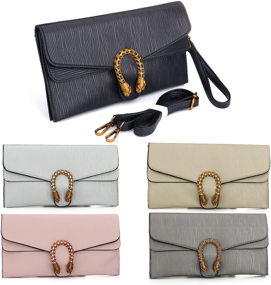 Leather Crossbody Purses Clutch Phone Wallets with Card Slots for Women