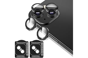 M MYBAT PRO MYBAT PRO [2x2 Pack] Camera Lens Protector for iPhone 15 6.1" & iPhone 15 Plus 6.7" Individual Metal Ring 9H Tempered Glass Camera Cover, HD Clear, Anti-Scratch, Drop Protection, Black + Black