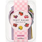 TONYMOLY Fruit Salad Sheet Mask Set – 6 Hydrating & Brightening Korean Face Masks with Vitamin C & Antioxidant Fruit Extracts for Radiant, Glowing, Nourished Skin – K-Beauty Self Care & Gift Set