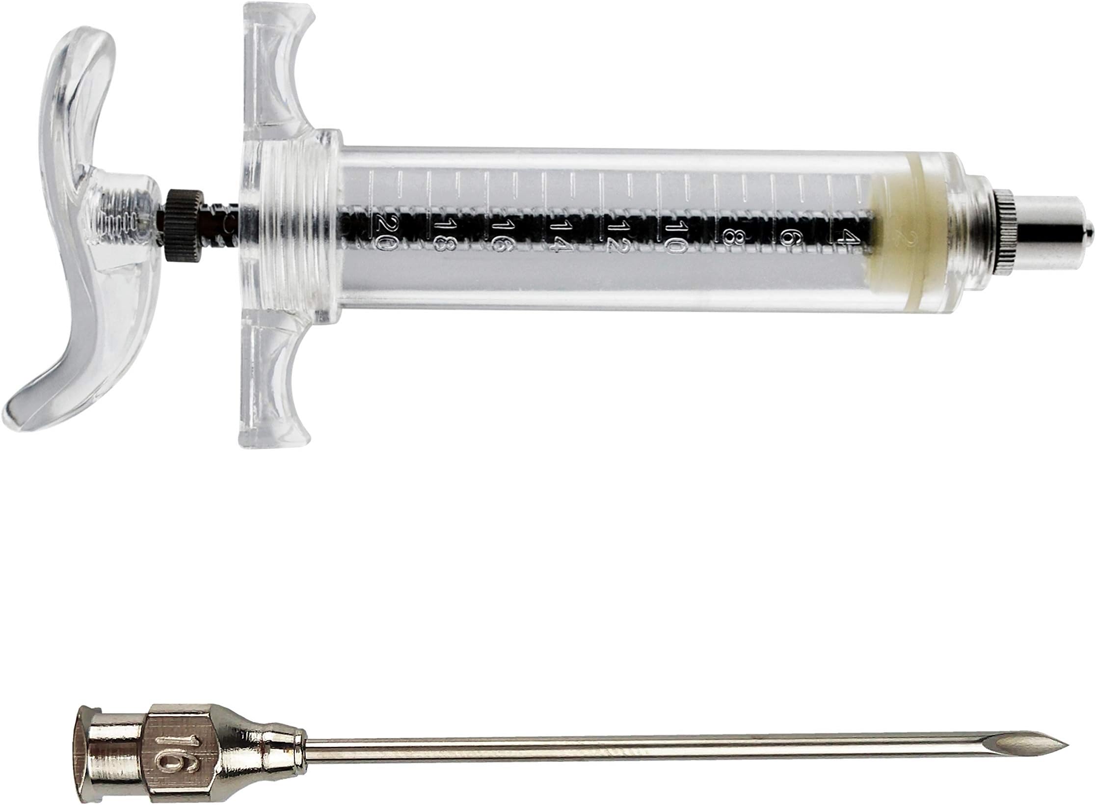 Syringe Injector 20ml Syringe with Stainless Steel Needles, Spice