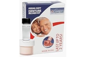 PERMA LABORATORIES Perma Soft Denture Reliner - 1 Kit - Made in the USA - Relines 1 Individual Plate