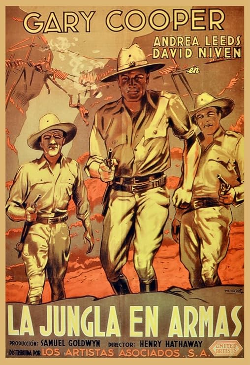 Amazon Com Decoration Poster Reproduction La Jungla En Armas Gary Cooper Movie In Spanish Posters Prints amazon com