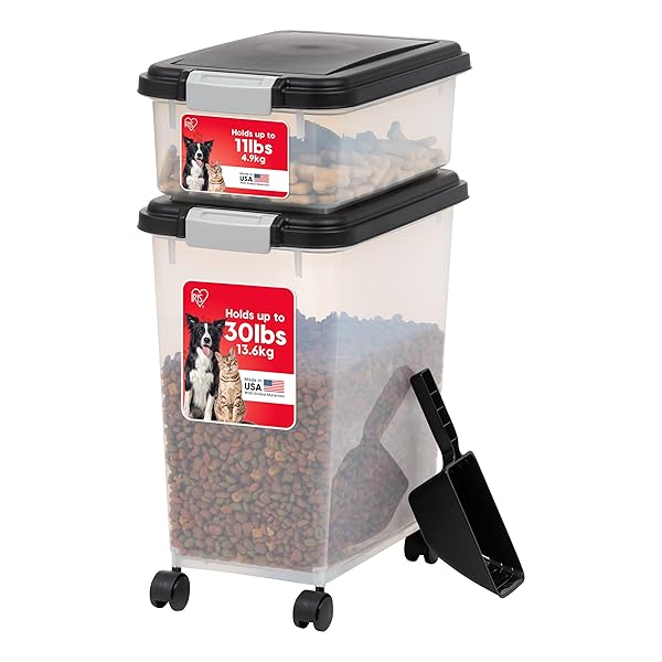 IRIS USA DOG FOOD STORAGE CONTAINER, 30 LBS...