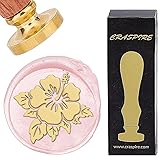 CRASPIRE Flower Wax Seal Stamp Leaf Sealing Wax
