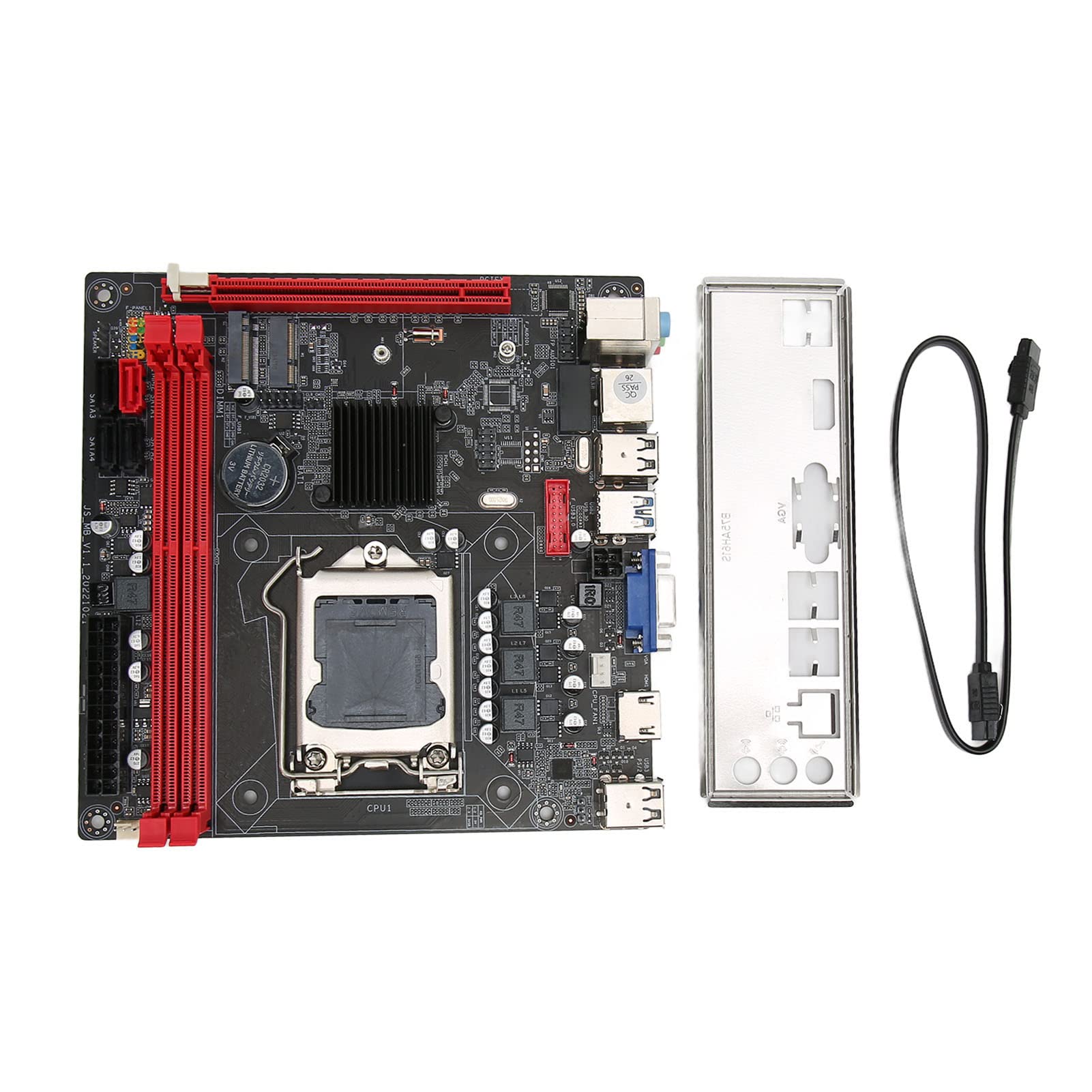 ciciglow B75A Motherboard, LGA1155 CPU DDR3, PCIe 16X, SATA 3.0/2.0, M.2 HDMI VGA WiFi Interface, USB 3.0/2.0, ATX Desktop Motherboard