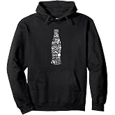 Coca-Cola Collectable Logo Silhouette Filled Coke Bottle Pullover Hoodie