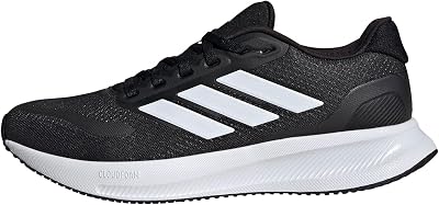Donna Runfalcon 5 Wide Running Shoes, Core Black/Cloud White/Core Black, 39 1/3 EU
