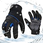 Vgo... Men's Winter Work Gloves,Waterproof Lining,Vibration Reduction,Touchscreen Compatible,for Mechanics, Construction, DIY
