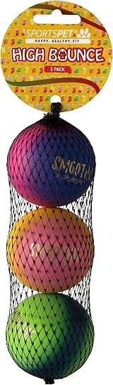 SPORTSPET High Bounce Floating Dog Balls 60mm Pack of 3 view 8
