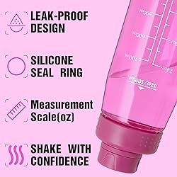 Edmyre Water Bottle 32oz, clear water bottle with