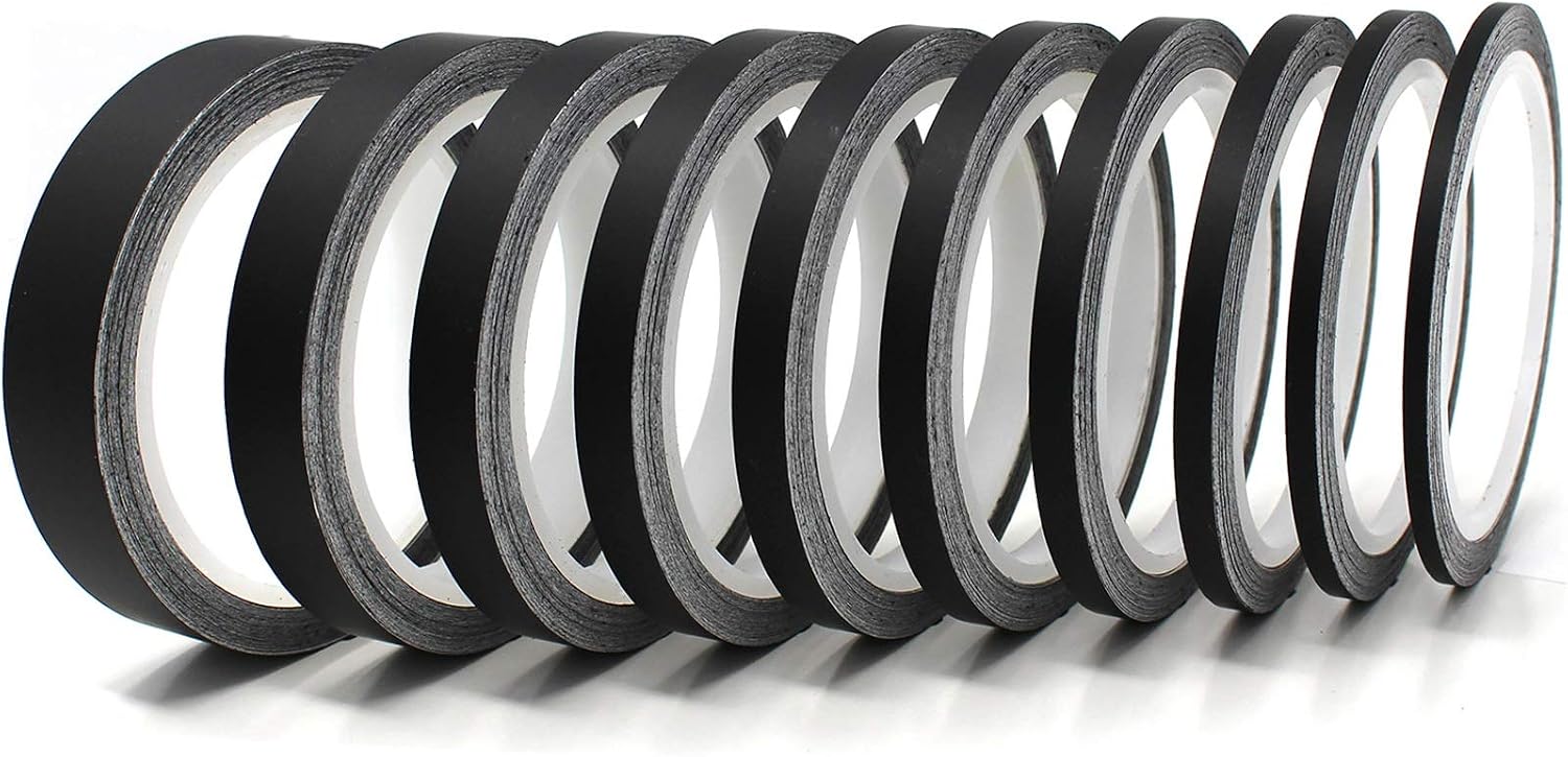 Vinyl Trim Stripe 33ft Tape Pinstriping Striping Sticker for Car Motorcycle Bike Truck Boat Decal for Crafting Handicrafts Model Making self-adhesive (Matt black, 1,57“) - Image 3