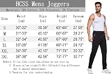 HCSS Mens Joggers Tracksuit Bottoms Black L Zip Pockets Elastic Waist Cotton view 6