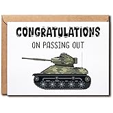 APVGifts Congratulations On Passing Out Card - Army Graduation Card - Military Congrats Card - Soldier Greeting Card - Congratulations Grad Card