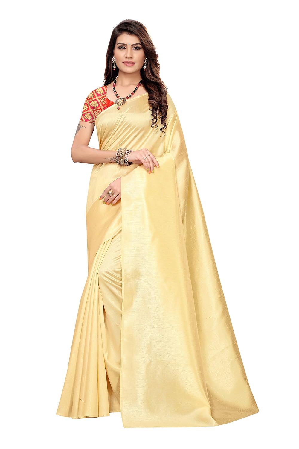 Plain saree amazon Clearance