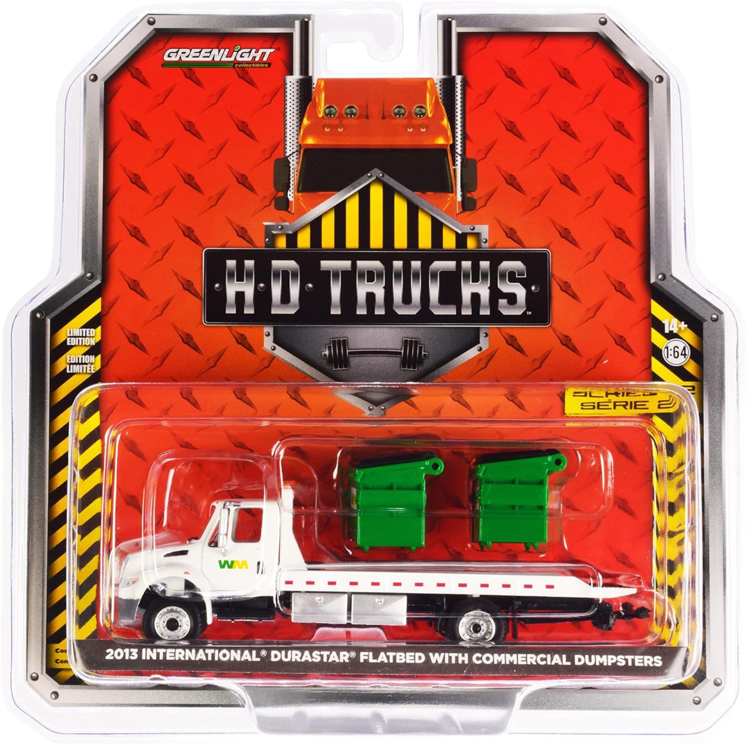 Miniature Greenlight 1/64 – International DuraStar Flatbed Truck, CHASE Model