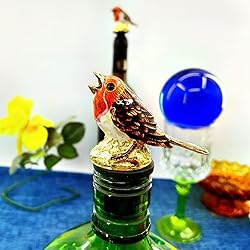 Wine Aerator Pourer, Enamel Glaze Colorful Bird