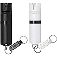 POM Pepper Spray Flip Top - Maximum Strength OC Spray for Self Defense - Tactical Compact & Safe Design - 25 Bursts & 10 ft Range - Powerful & Accurate Stream Pattern…