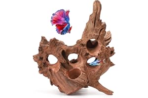 Hygger CO2 Driftwood for Aquarium Natural Aquarium Wood for Aquascaping Fish Tank Decorations Reptile Tank Decor (Porous Natural Driftwood 11-15“)
