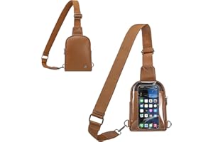 INICAT Small Crossbody Sling Bags for Women Vegan Leather Cell Phone Purse Fanny Packs for Women Men