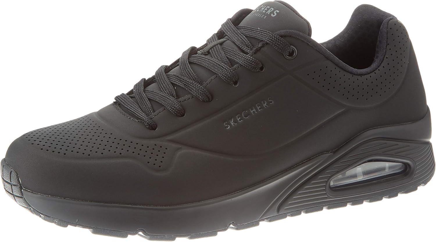 skechers uno black sports direct