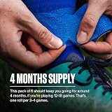 SPORTTAPE Self-Adhesive Football Sock Tape 6 Rolls Blue 5cm x 4.5m view 3