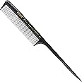 Kent SPC82 Salon-Style Dressing Cutting Comb with Fine Teeth - Tail Comb Professional Barber Haircut Comb for Styling and Teasing for All Hair Types - Kent Quality Barber Supplies