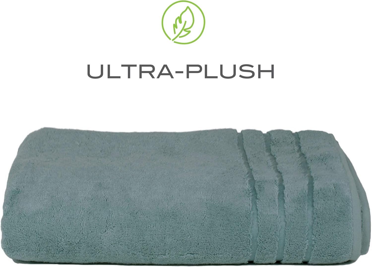 Cariloha 600 GSM Bamboo & Turkish Cotton Bath Sheet - Odor Resistant, Highly Absorbent - Includes 1 Towel - 1-Year Limited Quality Warranty - Ocean Mist: Kitchen & Dining