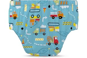 Charlie Banana Reusable Swim Diaper with Snaps, Easy-On and Off, Snug Fit to Prevent Leaks - Construction, X-Large