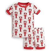 monica + andy unisex-baby Organic Two-piece Shorty Pajama Set