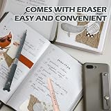 ABEIER Erasable Gel Ink Pens 4 Pack Cute Cartoon Animals 0.35mm Black view 3