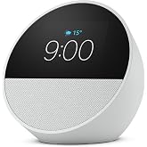 Echo Spot com Alexa (Geração mais recente) | Despertador inteligente com som vibrante | Cor Branca, com Acesso Antecipado à A