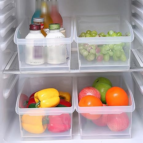 Amazon 冷蔵庫収納ボックス餃子ボックス引き出しタイプ仕上げボックス食品卵収納ボックスクイックフリーズボックス4個入り 色 1 保存容器 キャニスター オンライン通販
