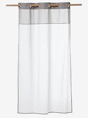 Amazon De Vertbaudet Vorhang Sterne Baumwolle Blanc Grege 107