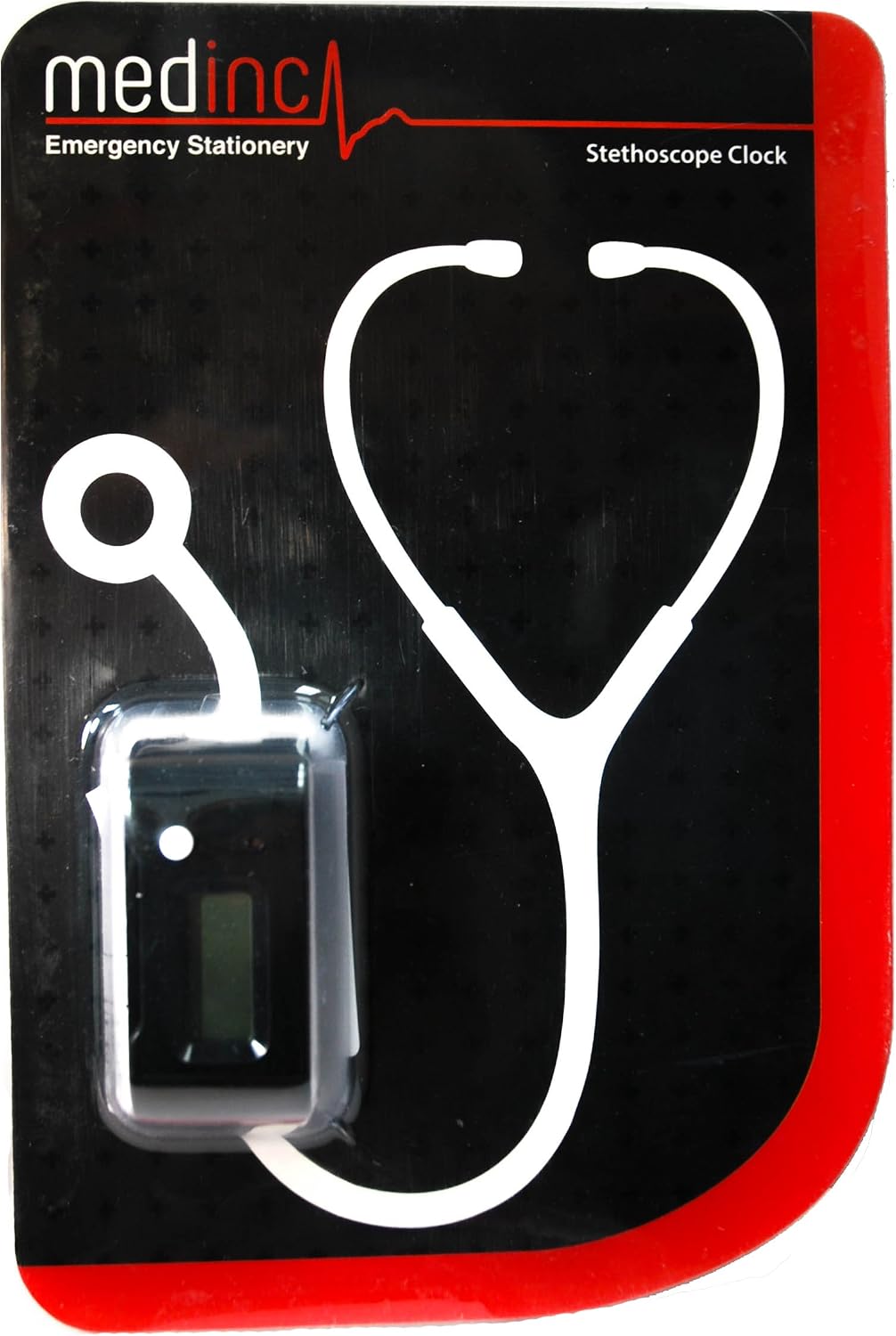 Med Tech Clock Black MedInc ® (TM) Digital Stethoscope Clock for Doctors and Nurses ...