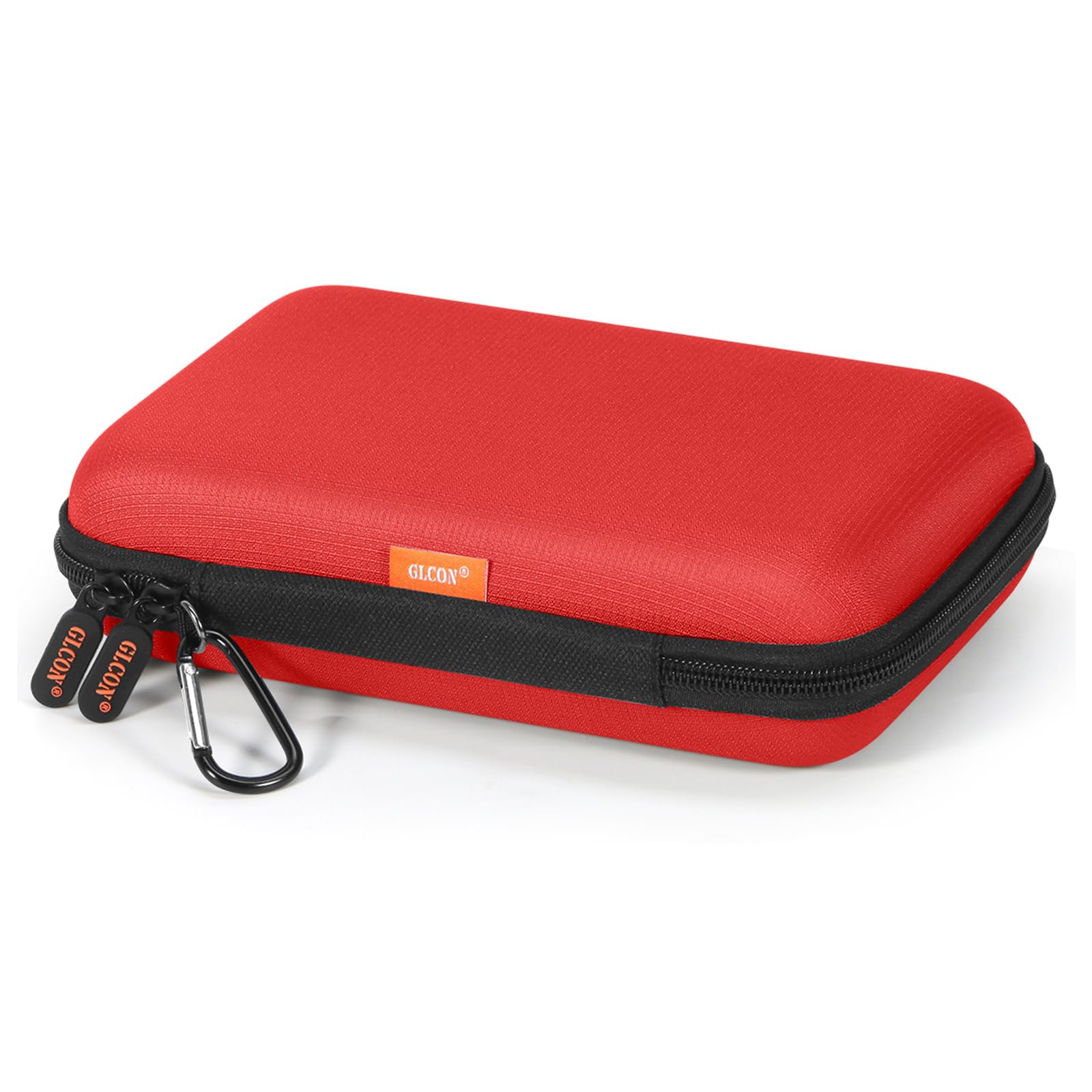 Photo 1 of **ONLY 1** Pure-Red Shockproof Hard Shell Carrying Case for Portable External Hard Drive, Power Bank, Charger, Seagate Game Drive, Cell Phone, Electronic, Women Accessories - Large Storage Pouch Travel Bag