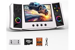 FVBADE [50 000 en 1] R50S Ultra Console de jeu portable Écran IPS 4,5" Mini console rétro 4000 mAh Poche portable 45+ émulate