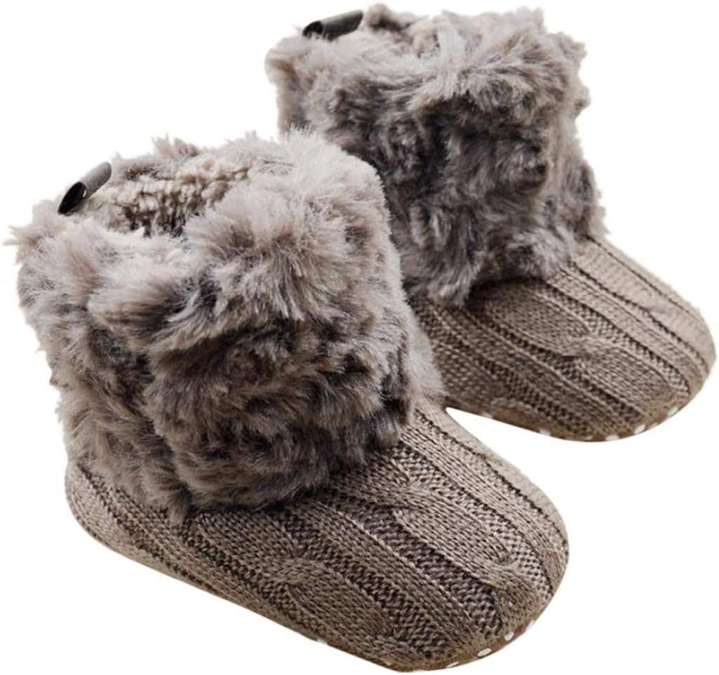 Tenworld Baby Winter Warm Snow Boots Soft Toddler Shoes