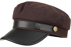 Brcus Mens Womens Newsboy Cap Yacht Captain Sailor Hat Cabbie Baker Boy Peaked Beret