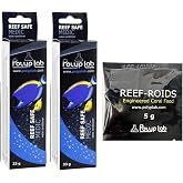 Polyp Lab Medic Reef Safe PARASlTE EIiminator Marine Ich Freshwater Ich Marine Velvet De-poIIute Water Marine and Freshwater Reefroids Coral Aquarium Fish Food (Two Medic + Food)