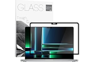 YongMai Removable Tempered Glass Screen Protector for MacBook Pro 16’’ (M3 Pro/M3 Max/M2 Pro/ M2 Max/M1 Pro/ M1 Max),Bubble Free 9H Screen Film Anti Scratch