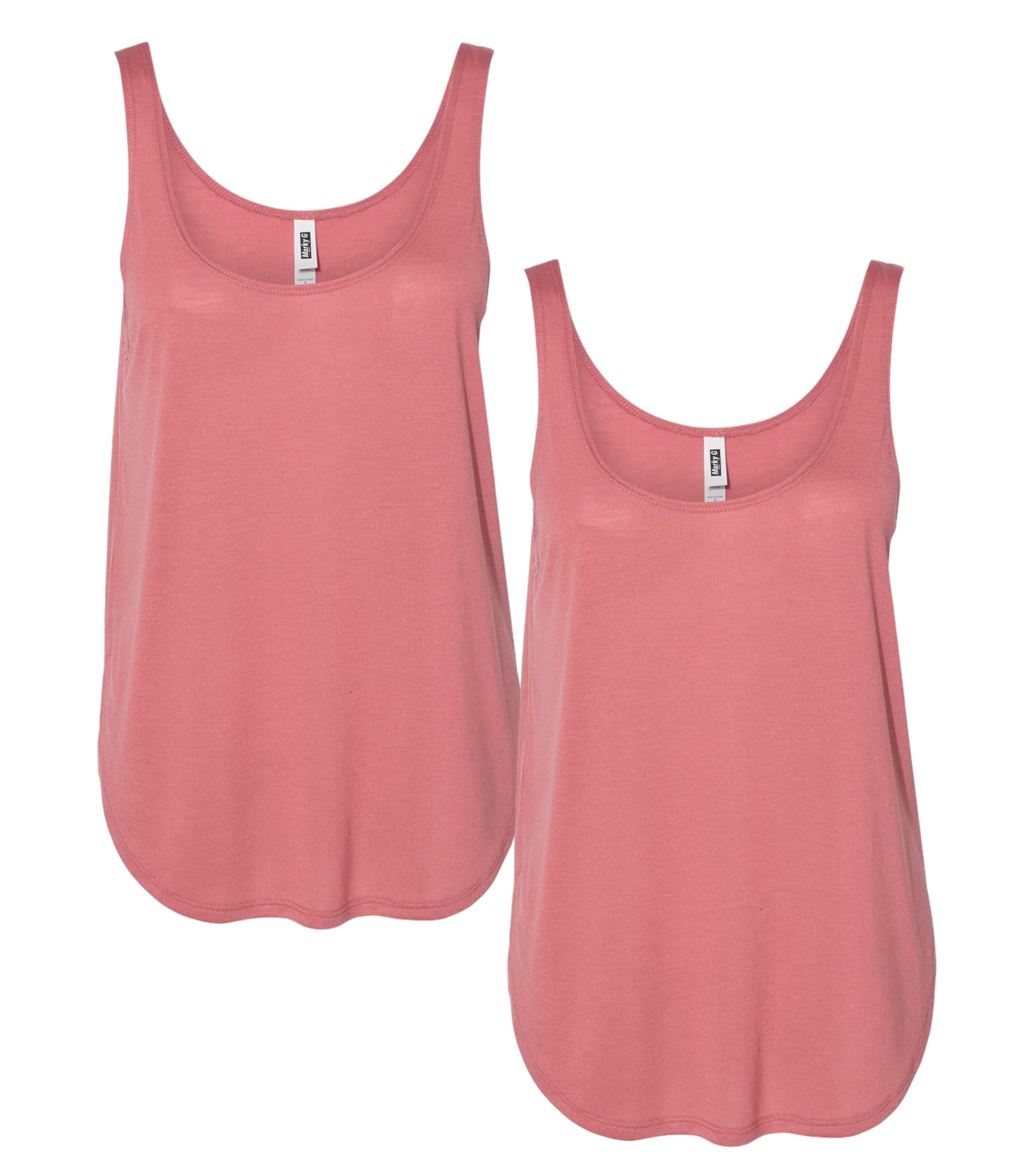 Marky G Apparel Women's Flowy Side Slit Tank-2