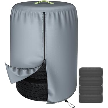 Brliii Waterproof Spare Tire Cover – Fits RV, Truck, Camper, SUV, 25-32 Inch, Polyester, Foldable