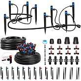 Drip Irrigation Kit for Garden, Quick-Connect Plant Watering System 150FT | Raised Bed Drip Line Kit, Greenhouse Accessories, DIY Micro Sprinklers Set for Yard Outside, Sistema De Riego Por Goteo