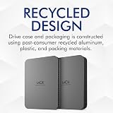LaCie 2TB Portable External Hard Drive Space Grey Rescue Data Recovery Included view 6