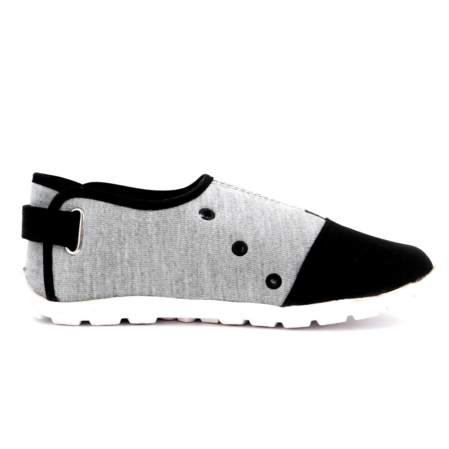 ziaula women ladies synthetic casual black and grey shoes