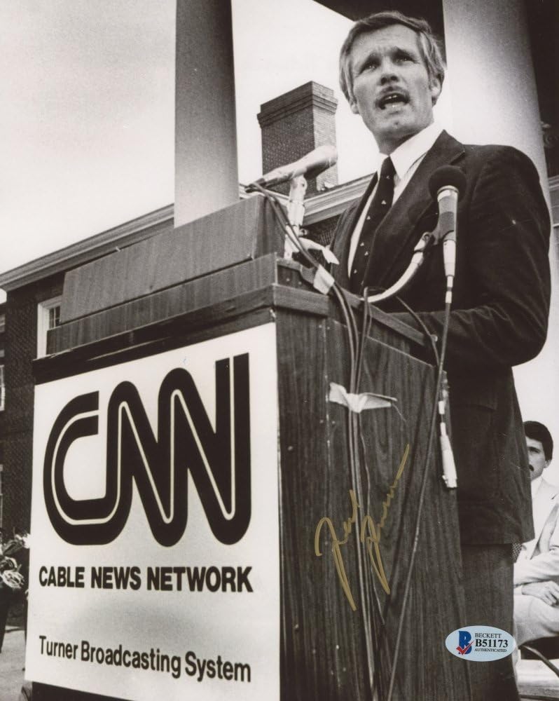 Amazon Com Ted Turner Signed Cnn Cable News Network Turner