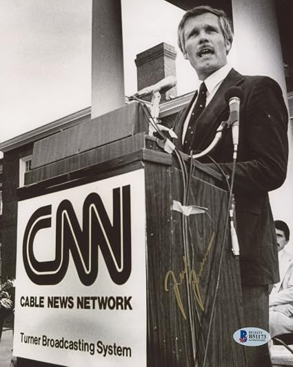 Amazon Com Ted Turner Signed Cnn Cable News Network Turner