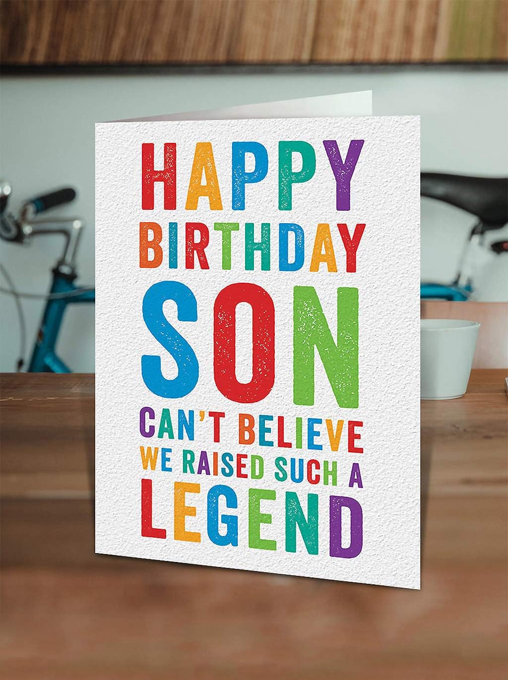 Brainbox Candy, Funny Birthday Cards for Son, 'Son We Raised A Legend', Happy Birthday Son - Image 3