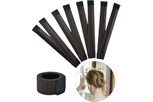 AICKER Magic Bun Makers 4 Pcs - Professional Hair Donut Shapers for Perfect Ballet Buns, Easy Ballerina Hairstyles and Kids (Dark Brown)