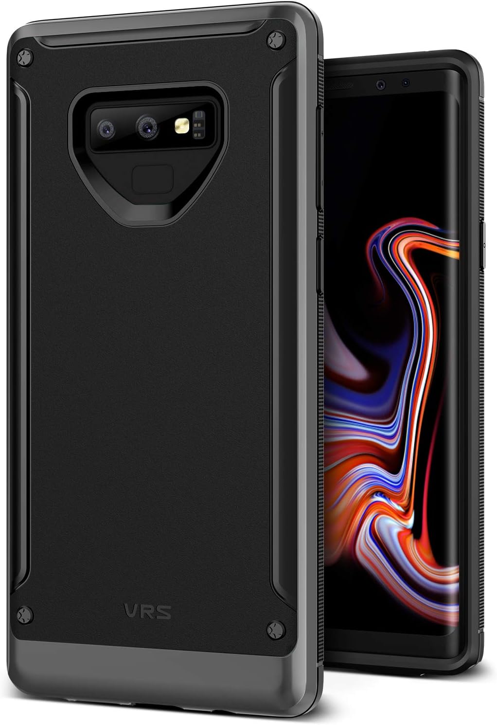 Note 9 Case, VRS Design [Steel Silver] Dual Layer Slim Protective Case [High Pro Shield] Heavy Duty TPU Body PC Bumper Galaxy Note 9 (2018)